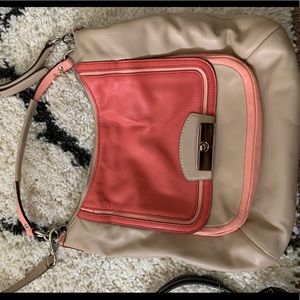 Coach color block handbag
